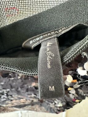 BCBGMaxAzria Black Sequin skirt